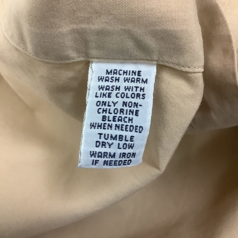 Ralph Lauren Men's Classic Fit Khaki Button Down Shirt M - Picture 7 of 8